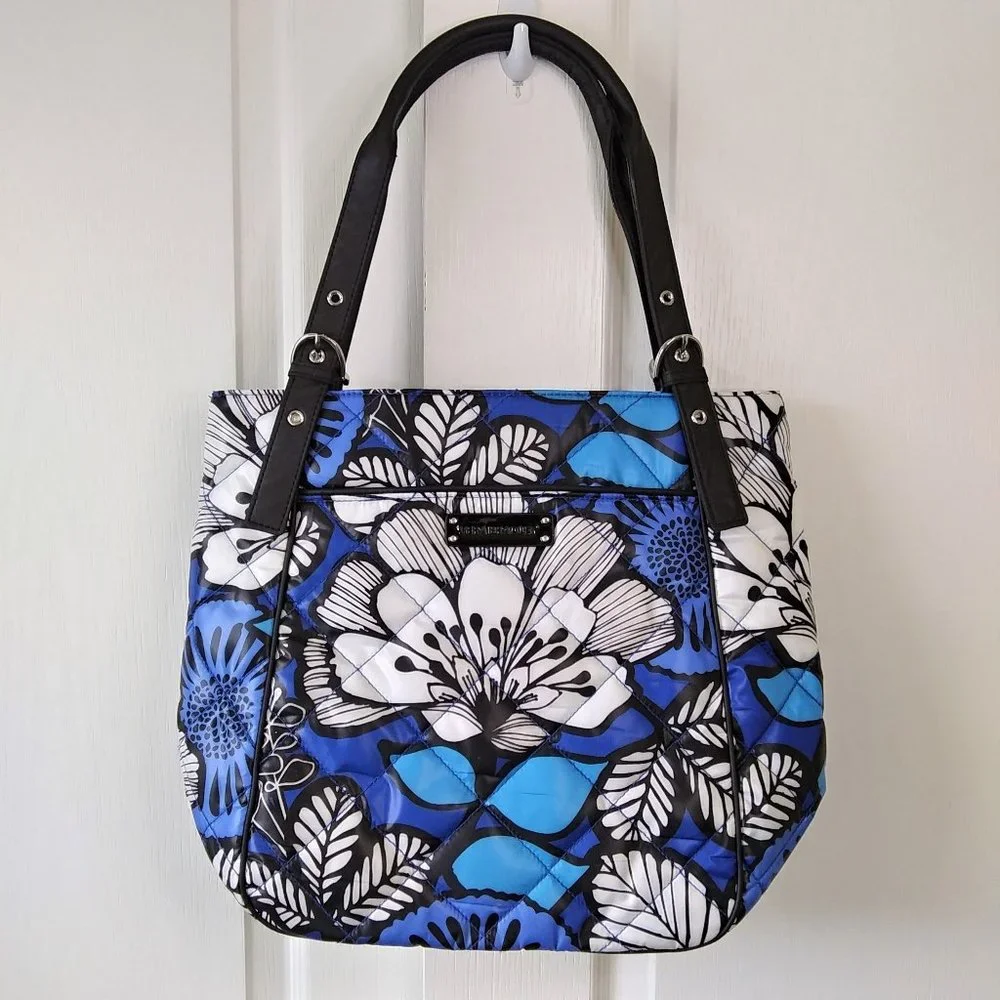 NEW Vera Bradley Blue Bayou 2 Shoulder Strap Tote Bag